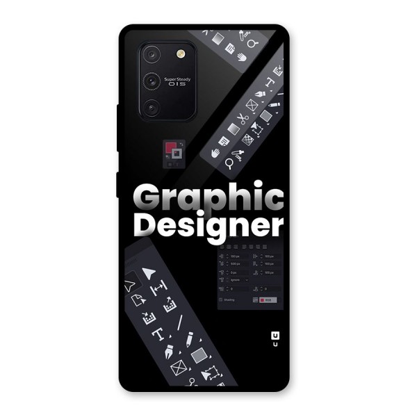 Graphic Designer Tools Glass Back Case for Galaxy S10 Lite