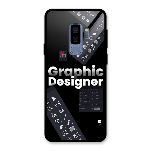 Graphic Designer Tools Glass Back Case for Galaxy S9 Plus