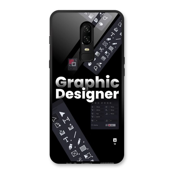 Graphic Designer Tools Glass Back Case for OnePlus 6