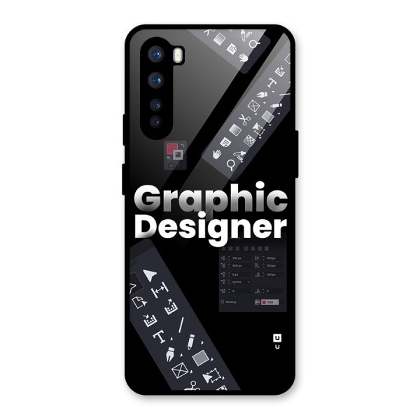 Graphic Designer Tools Glass Back Case for OnePlus Nord