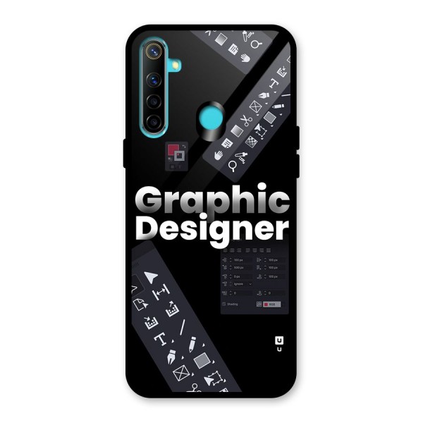 Graphic Designer Tools Glass Back Case for Realme 5