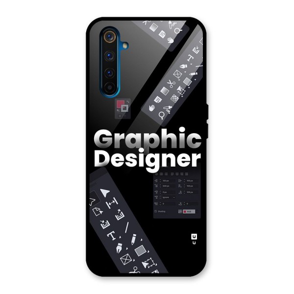 Graphic Designer Tools Glass Back Case for Realme 6 Pro