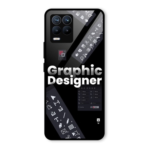 Graphic Designer Tools Glass Back Case for Realme 8