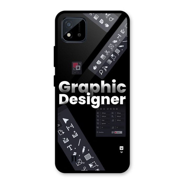 Graphic Designer Tools Glass Back Case for Realme C11 2021