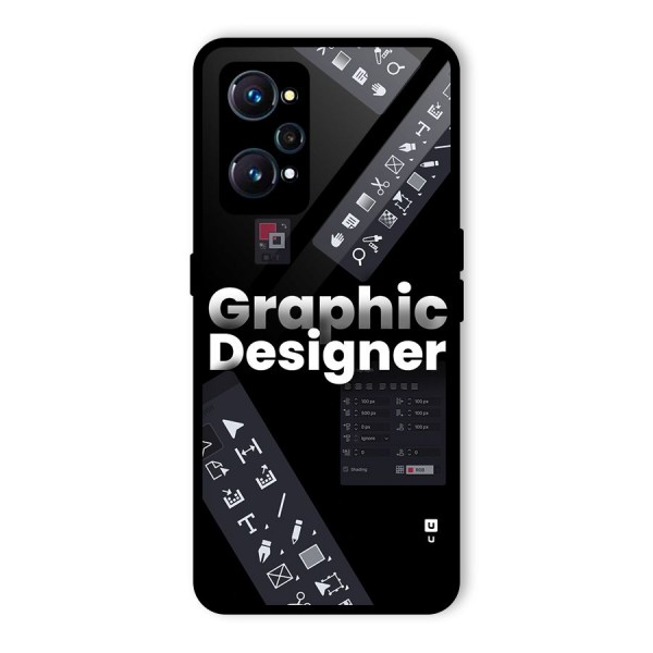 Graphic Designer Tools Glass Back Case for Realme GT 2