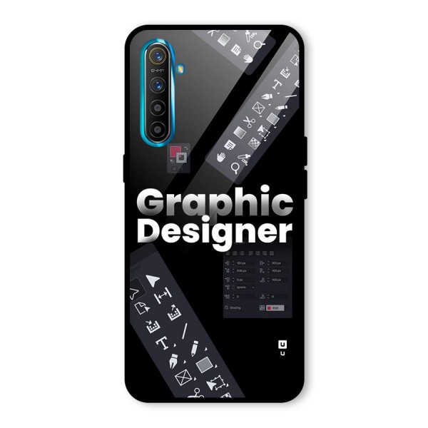 Graphic Designer Tools Glass Back Case for Realme X2