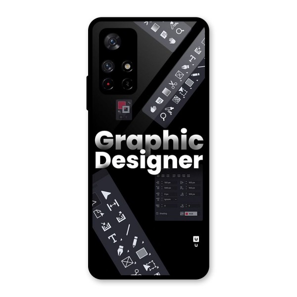 Graphic Designer Tools Glass Back Case for Redmi Note 11T 5G