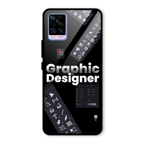 Graphic Designer Tools Glass Back Case for Vivo V20 Pro