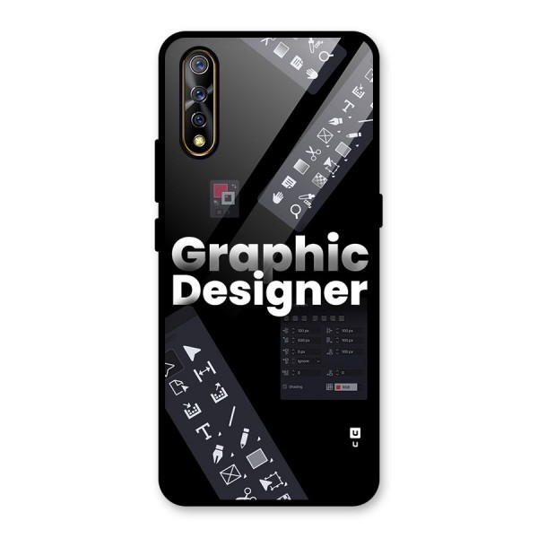 Graphic Designer Tools Glass Back Case for Vivo Z1x