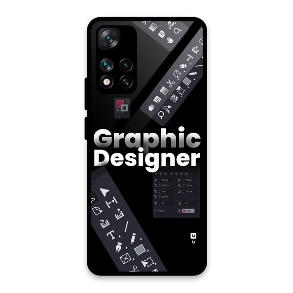 Graphic Designer Tools Glass Back Case for Xiaomi 11i 5G