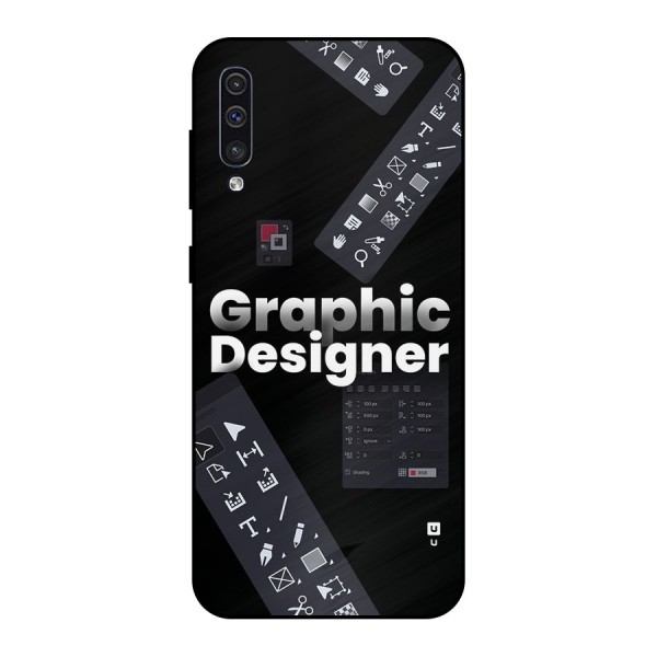 Graphic Designer Tools Metal Back Case for Galaxy A50