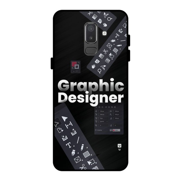 Graphic Designer Tools Metal Back Case for Galaxy On8 (2018)