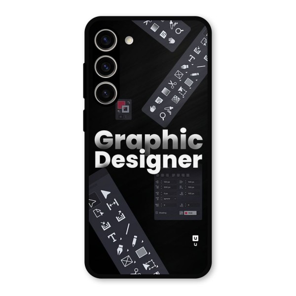 Graphic Designer Tools Metal Back Case for Galaxy S23 Plus