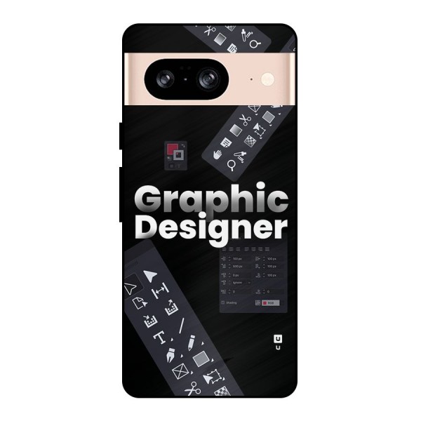 Graphic Designer Tools Metal Back Case for Google Pixel 8