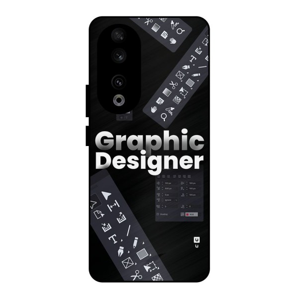 Graphic Designer Tools Metal Back Case for Honor 90