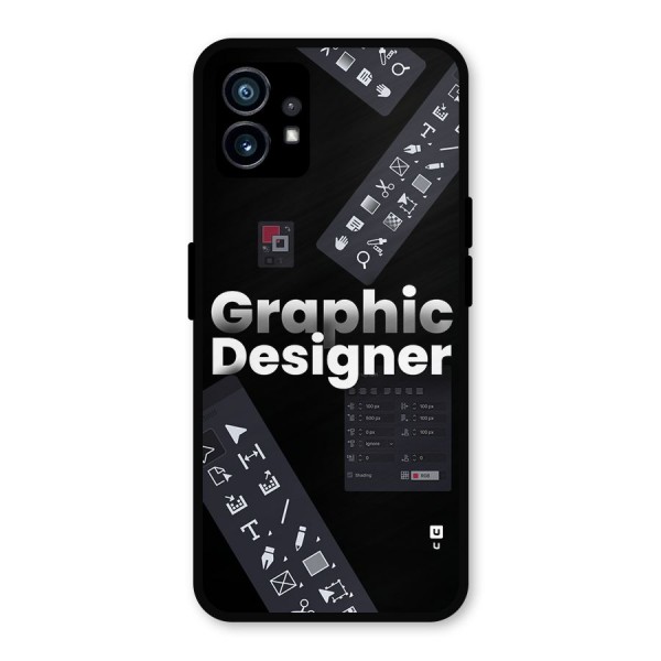 Graphic Designer Tools Metal Back Case for Nothing Phone 1