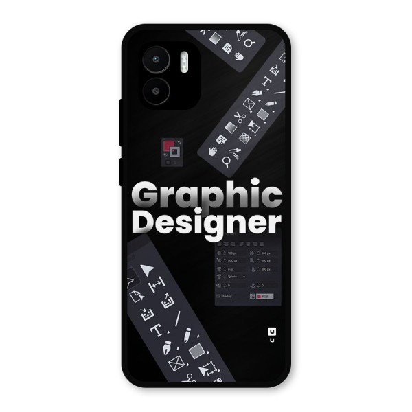 Graphic Designer Tools Metal Back Case for Redmi A1