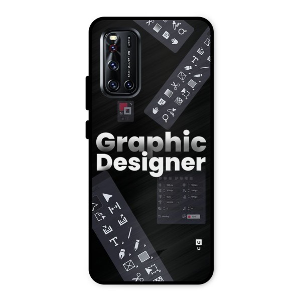 Graphic Designer Tools Metal Back Case for Vivo V19