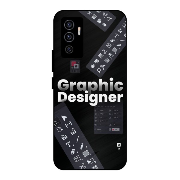 Graphic Designer Tools Metal Back Case for Vivo V23e