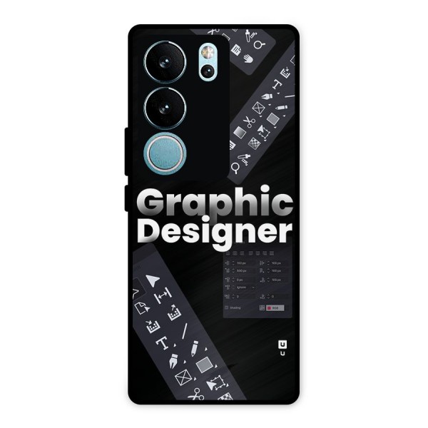 Graphic Designer Tools Metal Back Case for Vivo V29 Pro