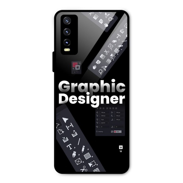 Graphic Designer Tools Metal Back Case for Vivo Y20 2021