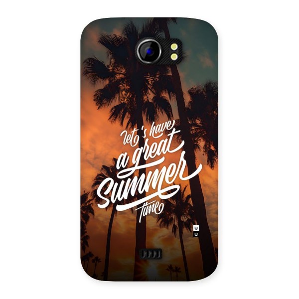 Great Summer Back Case for Canvas 2 A110