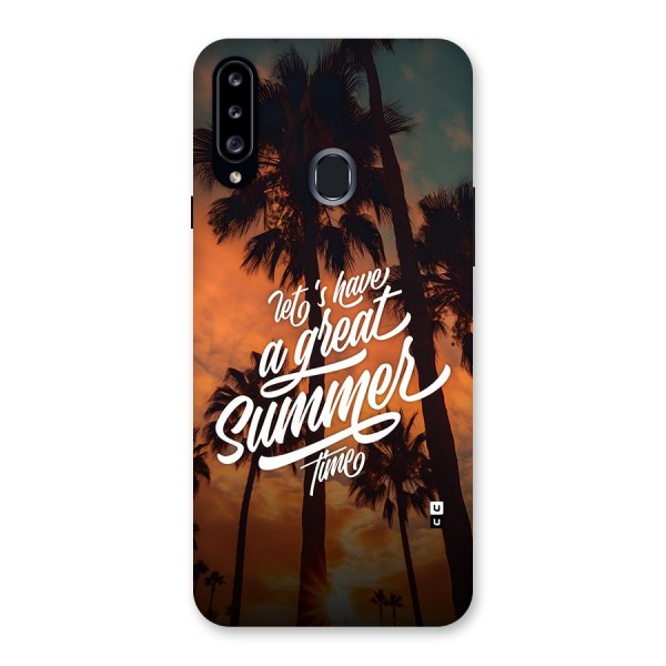 Great Summer Back Case for Galaxy A20s