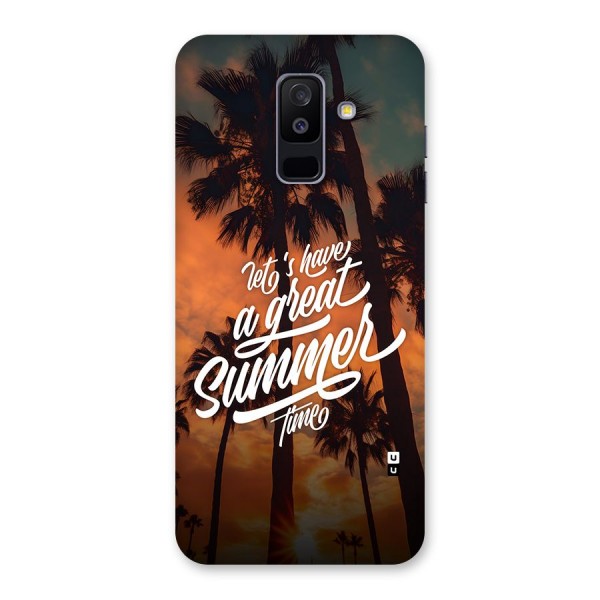 Great Summer Back Case for Galaxy A6 Plus