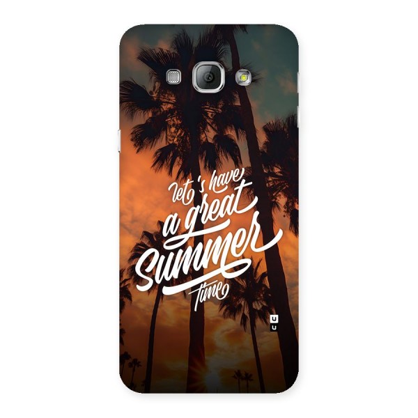 Great Summer Back Case for Galaxy A8