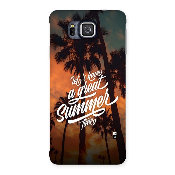 Great Summer Back Case for Galaxy Alpha