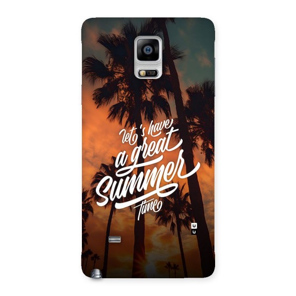 Great Summer Back Case for Galaxy Note 4