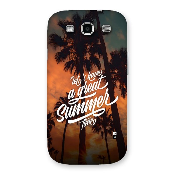 Great Summer Back Case for Galaxy S3