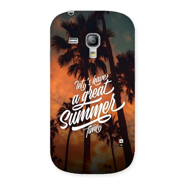 Great Summer Back Case for Galaxy S3 Mini