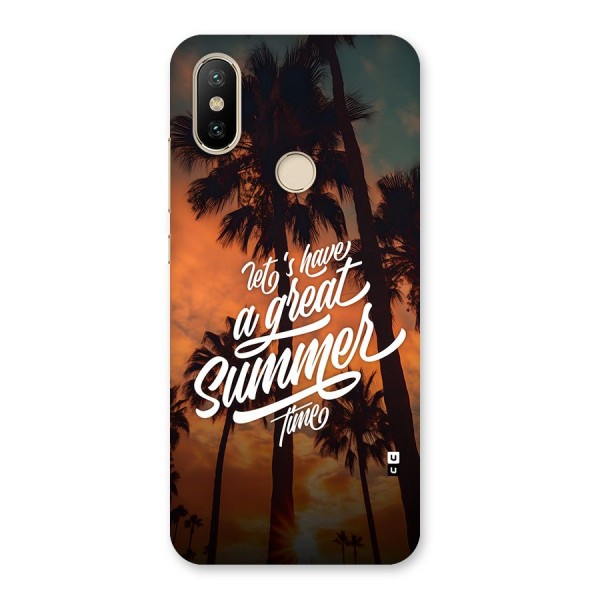 Great Summer Back Case for Mi A2