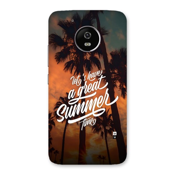 Great Summer Back Case for Moto G5