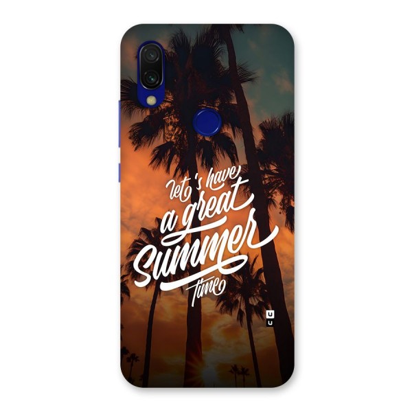 Great Summer Back Case for Redmi 7