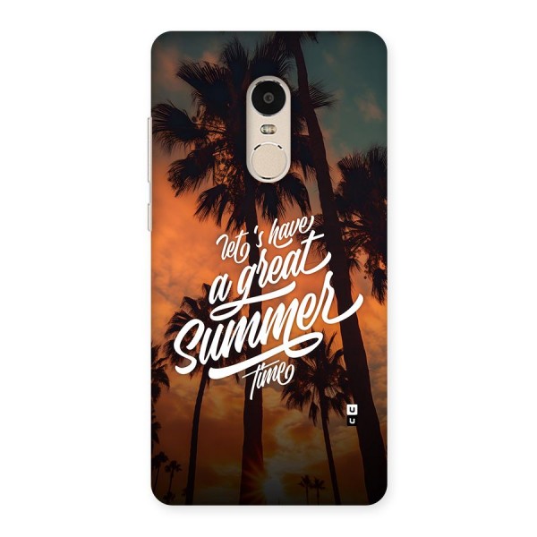 Great Summer Back Case for Redmi Note 4