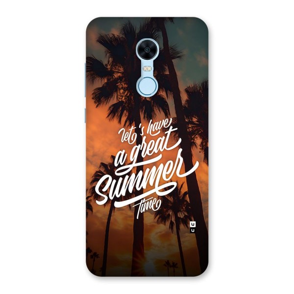 Great Summer Back Case for Redmi Note 5