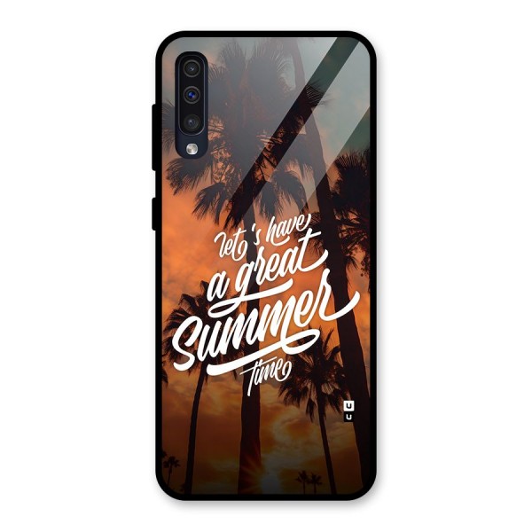 Great Summer Glass Back Case for Galaxy A50s