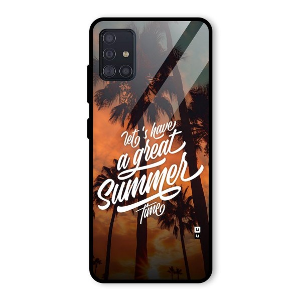 Great Summer Glass Back Case for Galaxy A51