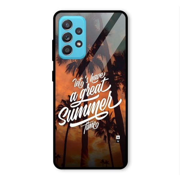 Great Summer Glass Back Case for Galaxy A52