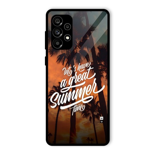 Great Summer Glass Back Case for Galaxy A73 5G