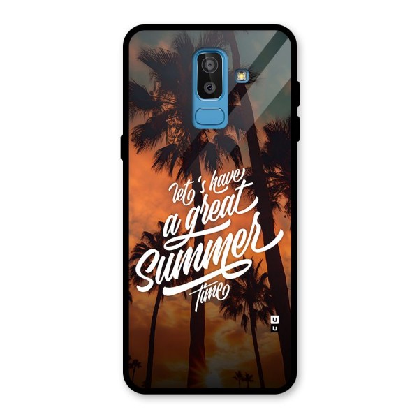 Great Summer Glass Back Case for Galaxy J8