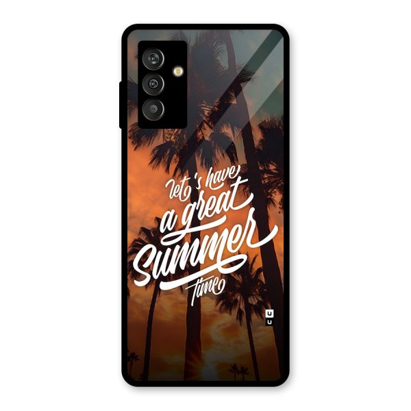 Great Summer Glass Back Case for Galaxy M13