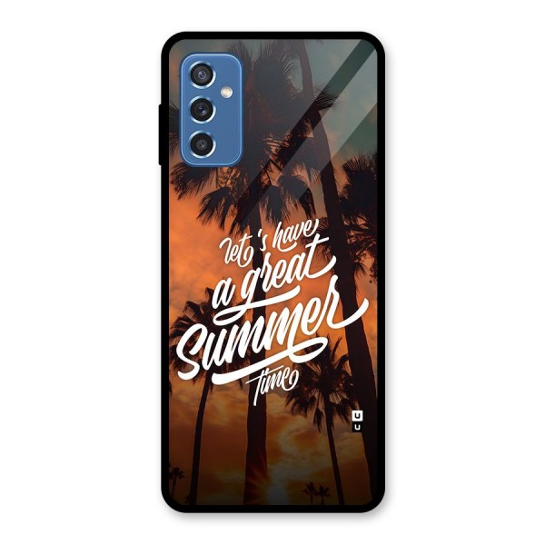 Great Summer Glass Back Case for Galaxy M52 5G