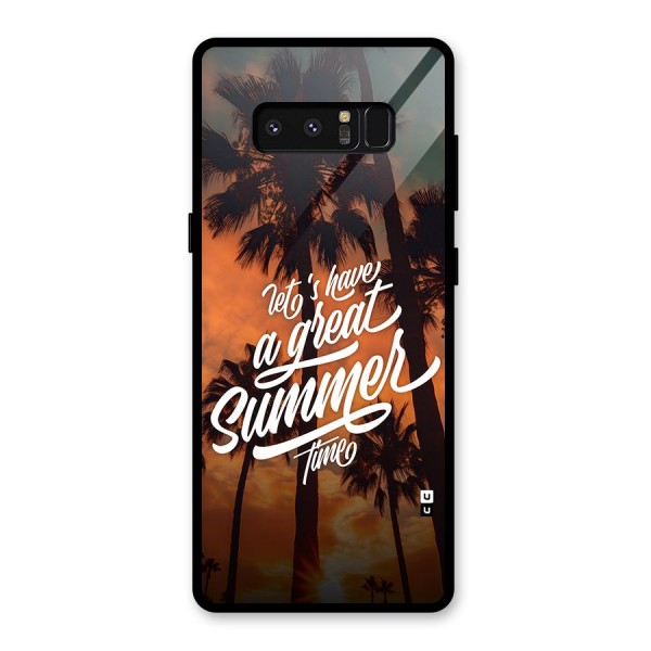 Great Summer Glass Back Case for Galaxy Note 8