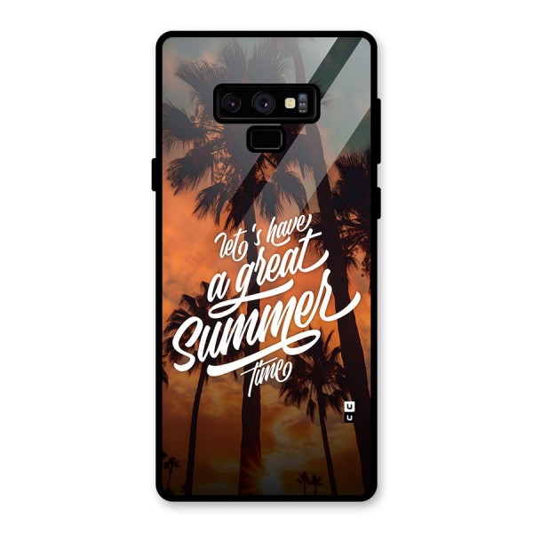 Great Summer Glass Back Case for Galaxy Note 9