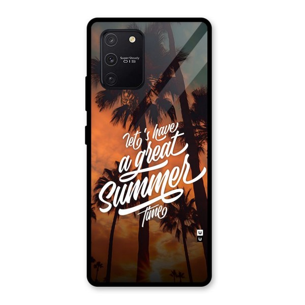 Great Summer Glass Back Case for Galaxy S10 Lite