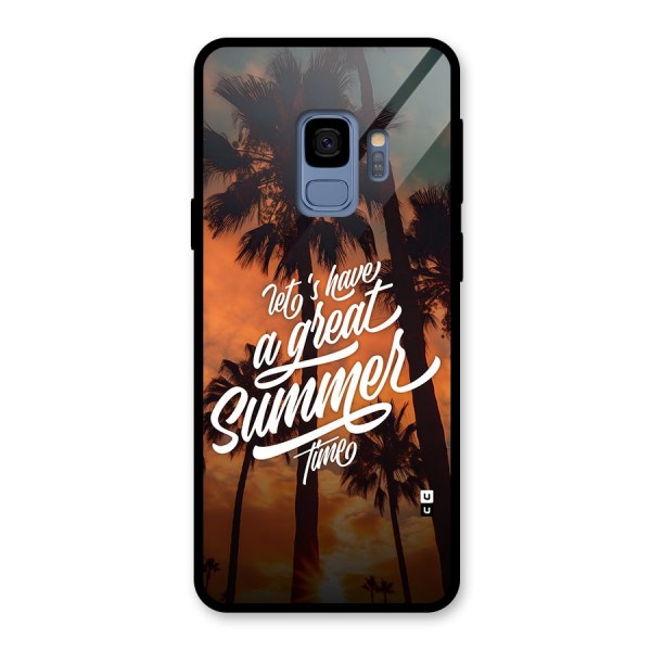 Great Summer Glass Back Case for Galaxy S9