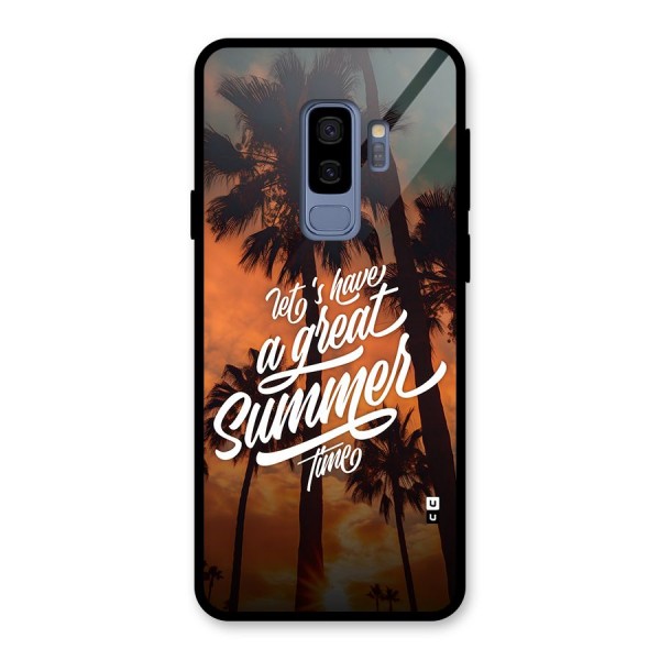 Great Summer Glass Back Case for Galaxy S9 Plus